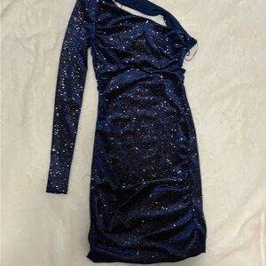 Navy Blue Homecoming Dress Size 1